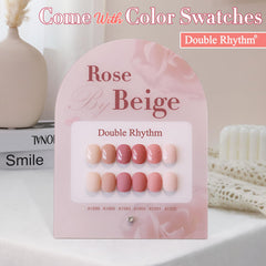 Double Rhythm gel polish close-up shows vibrant pigment and shine.