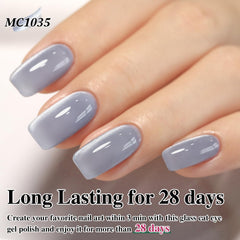 Double Rhythm holographic glitter shimmer adds captivating nail sparkle.