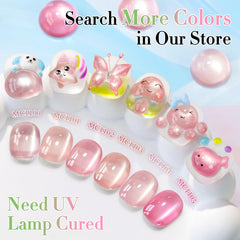 Double Rhythm Jelly Glass Cat Eye Blue Shift delivers color shift under lighting.