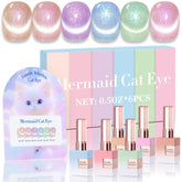 Double Rhythm kit Cat Eye avec bouteilles identiques de 15 ml pour manicure à domicile
