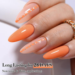 Double Rhythm gel polish with LED or UV lamp enables quick cure.