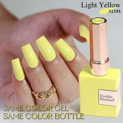 Double Rhythm light yellow swatches for color testing and planning