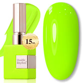 Double Rhythm Lime Green Gel Polish bottle showing vibrant color for salon or home manicures