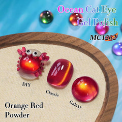 Double Rhythm magnet-equipped cat eye gel polish enabling dynamic effects.