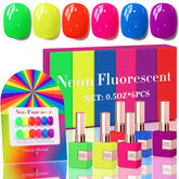 Double Rhythm neon green gel polish swatch for a long-lasting glossy manicure
