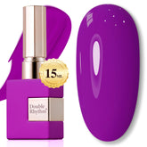Double Rhythm Neon Purple gel polish bottle ready for easy application.