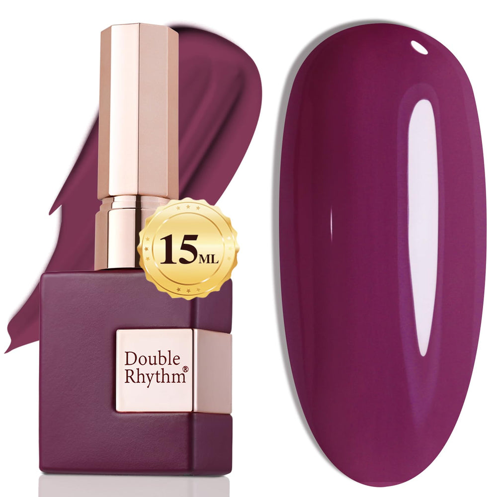 Double Rhythm pure sheer gel polish bottle with 15ml for easy storage and smooth application.