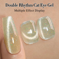 Double Rhythm translucent jelly color swatch on nails offers a soft, glossy finish.