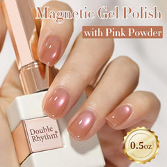 Double Rhythm translucent sheer color swatch showing soft nail shade