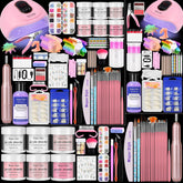 DouborQ acrylic nail kit complete setup for at-home nail art