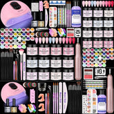 DouborQ acrylic nail kit front view for at-home salon setup.