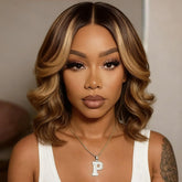 Douyin honey blonde bob wig 12 inch with natural look and easy styling
