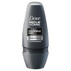 Dove 48H Roll-On Invisible Dry Deodorant bottle in use, providing dry, fresh feeling.