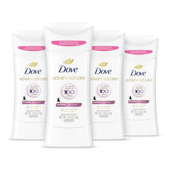Dove Advanced Care Clear Finish Stick applying invisibly underarms