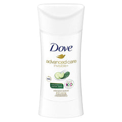 Dove Advanced Care Invisible+ four-pack packaging for easy daily use