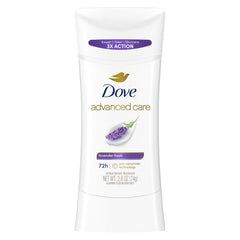 Dove Advanced Care Lavender Fresh stick bottle front offering all-day protection