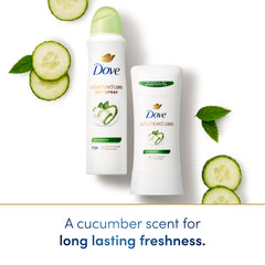 Dove Advanced Care pear and cucumber fragrance for a refreshing scent