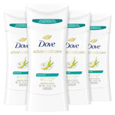 Dove Advanced Care Rejuvenate stick front view highlights pear fragrance and all-day freshness.