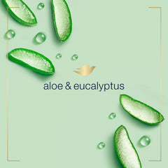 Dove Aloe and Eucalyptus scent foam close-up with creamy lather