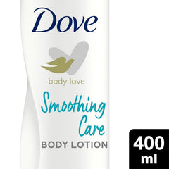 Dove Body Lotion almond milk texture delivers lasting moisture.
