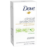 Dove Clinical Protection Cool Essentials packaging showing a 1.7 oz size for daily use.