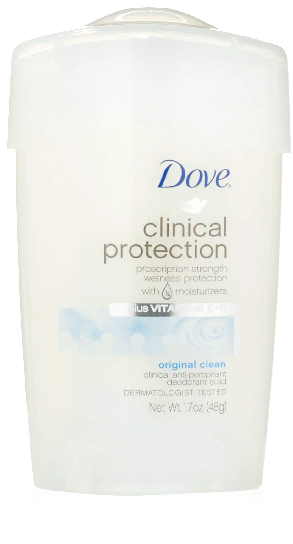Dove Clinical Protection Original Clean stick in packaging for daily protection.