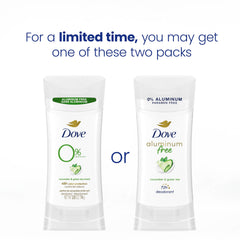 Compact four-count Dove packaging for convenient on-the-go freshness.