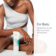 Dove Cream Serum application on hand demonstrates easy daily spread.