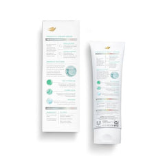 Dove Cream Serum texture close-up highlights sheer, fast-absorbing application.