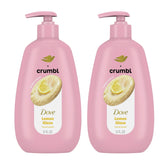 Dove Crumbl Lemon Glaze bottle pump for refreshing hand cleansing