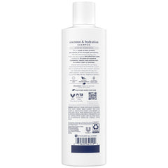 Dove Damage Therapy Shampoo bottle label shows Bio-Protein Care benefits.