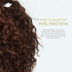 Dove Damage Therapy Shampoo pouring coconut water for refreshing wash.