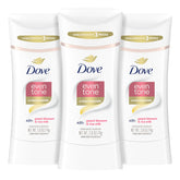 Dove Even Tone Peach Blossom Rice Milk stick with smooth glide for all-day protection.
