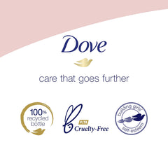 Dove Exfoliating Body Polish in shower on wet skin for gentle exfoliation.
