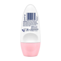 Close-up of Dove Go Fresh roll-on applicator delivering a smooth, gentle glide.