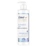 Dove Hair Therapy Hydration Spa Conditioner bottle for moisturized, soft hair.