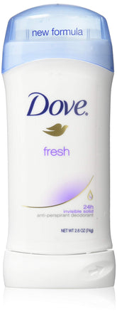 Dove Invisible Solid Fresh 3-Pack: smooth application and clear wear.