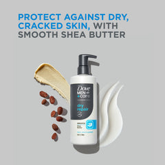 Dove Men+Care Advanced Care Dry Repair woody scent in action