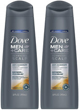 Dove Men+Care Dermacare scalp shampoo bottle for daily anti-dandruff care.