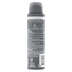Dove Men+Care Invisible Fresh spray demonstrates quick-drying application for active days.