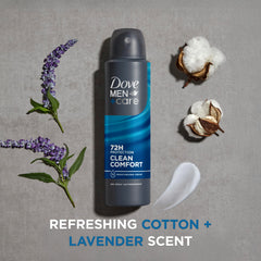 Dove Men+Care one-quarter moisturizing cream nourishes skin while wearing the deodorant