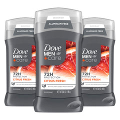 Dove Men+Care Summer Citrus deodorant stick for confident all-day freshness.