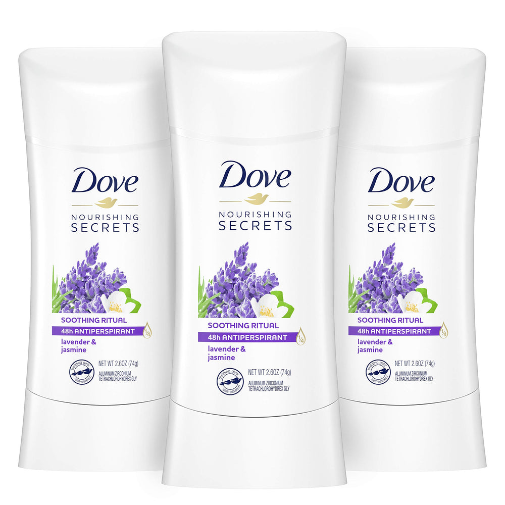 Dove Nourishing Secrets lavender jasmine stick ready for daily use with gentle protection