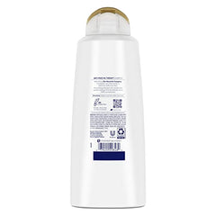 Close-up of the Dove shampoo cap highlighting weightless Nutri-Oils for nourishment