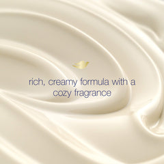 Dove Purely Pampering bottle label close-up showing sulfate-free, skin-friendly formula