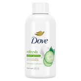 Dove Refreshing Cucumber and Green Tea bottle showing eco-friendly packaging and hydration.