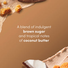 Dove Scrub foam in shower creating a soft lather for cleansing