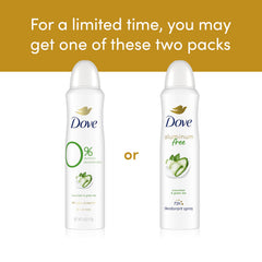 Dove ¼ moisturizers formula for gentle underarm care in spray