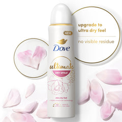 Dove Ultimate Dry Spray close-up texture reveals ultra-dry finish