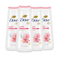 Dove Uplift Sakura Blossom & Yuzu bottle hints at refreshing hydration.